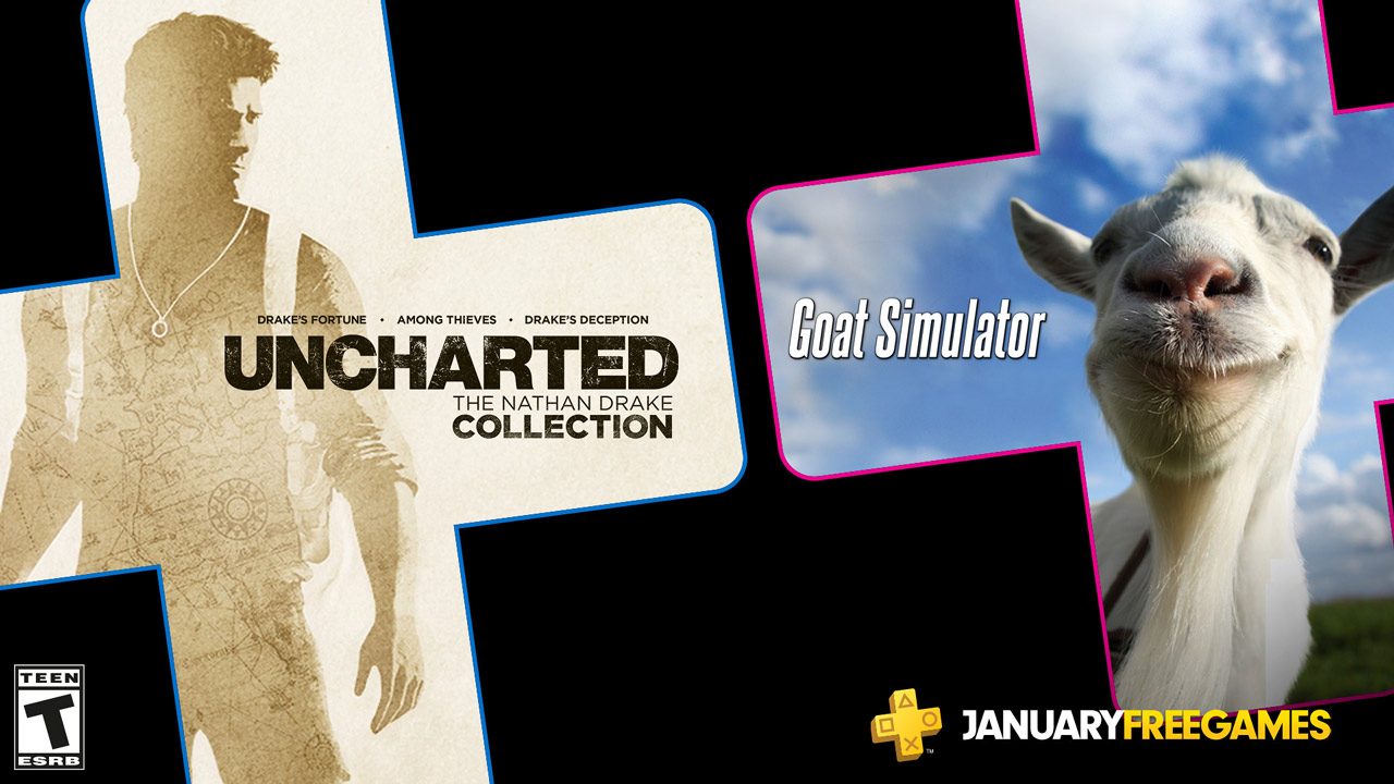 January’s Free PS Plus Games: Uncharted: The Nathan Drake Collection and Goat Simulator